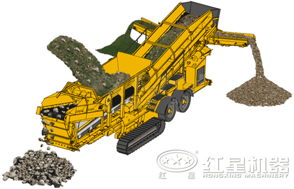 移動(dòng)式破碎站工作流程 移動(dòng)式破碎站工作流程