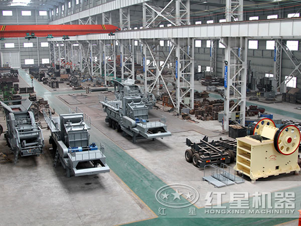 移動式制砂機生產(chǎn)車間 移動式制砂機生產(chǎn)車間
