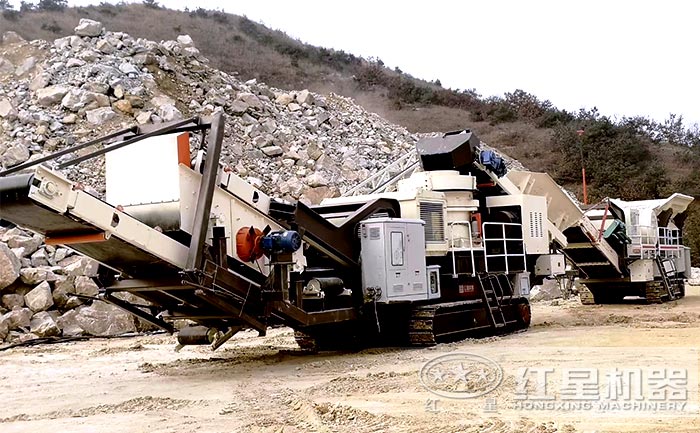 廢棄混凝土移動粉碎機械 廢棄混凝土移動粉碎機械