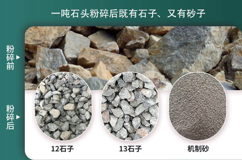 一噸石頭能粉碎出各種規(guī)格石子 一噸石頭能粉碎出各種規(guī)格石子